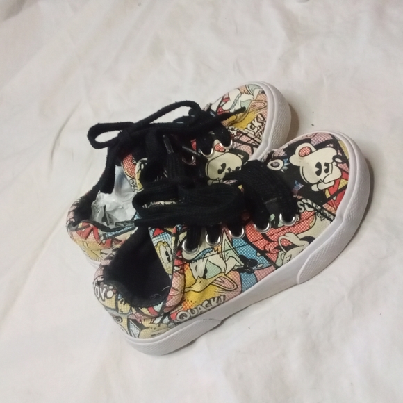 Disney parks kids mickey mouse design lace tennis shoes sneakers sz 9-10 - Picture 9 of 10